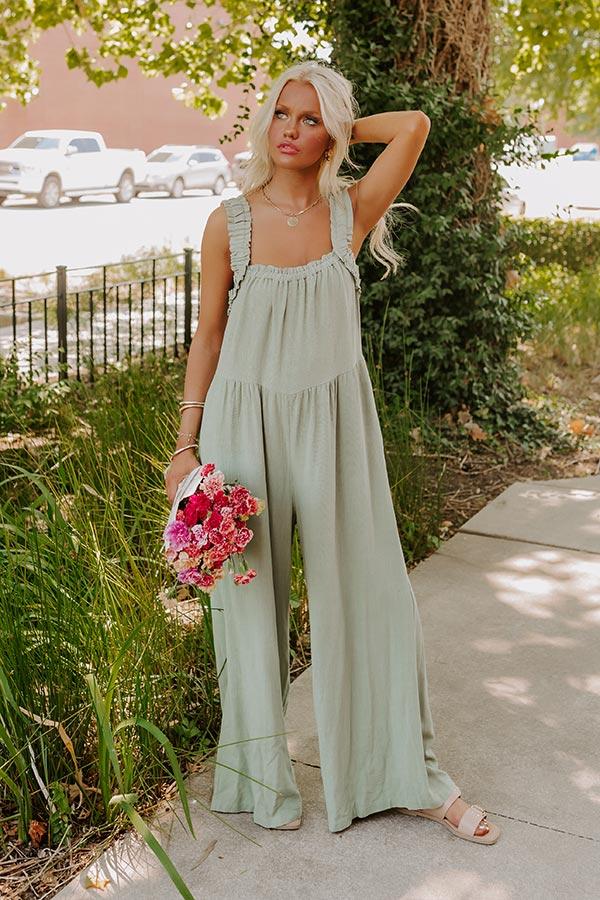 Impressions Charm And Charisma Linen-Blend Jumpsuit