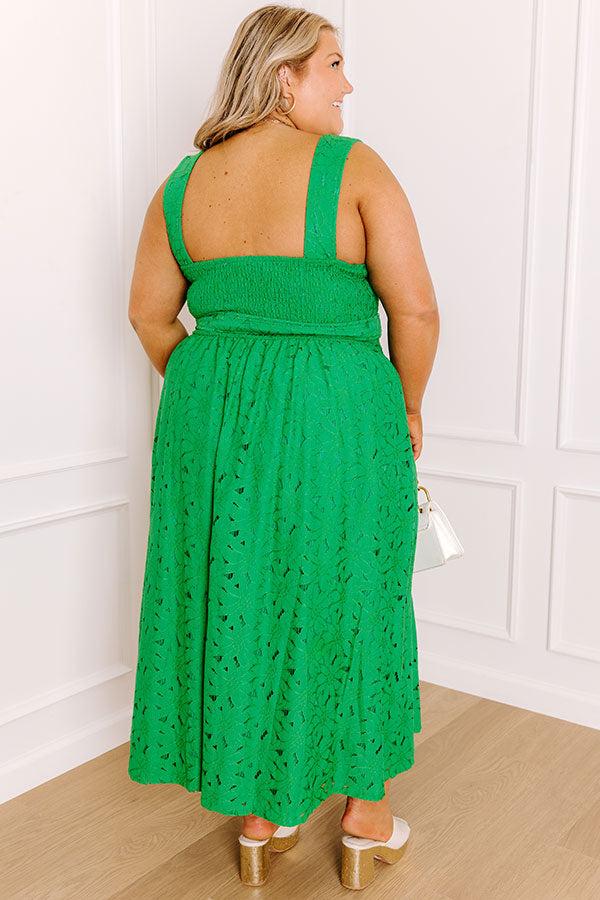 Impressions Charmed To Meet You Lace Midi Dress Curves