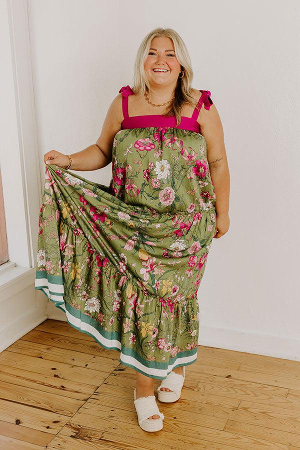 Impressions Chasing Wildflowers Floral Maxi Dress Curves