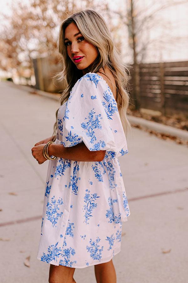 Impressions Cherished Charm Babydoll Mini Dress In White