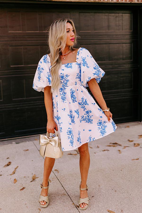 Impressions Cherished Charm Babydoll Mini Dress in White