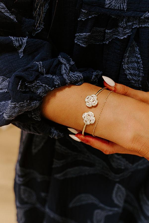 Impressions Chic And Sparkling Cubic Zirconia Cuff Bracelet