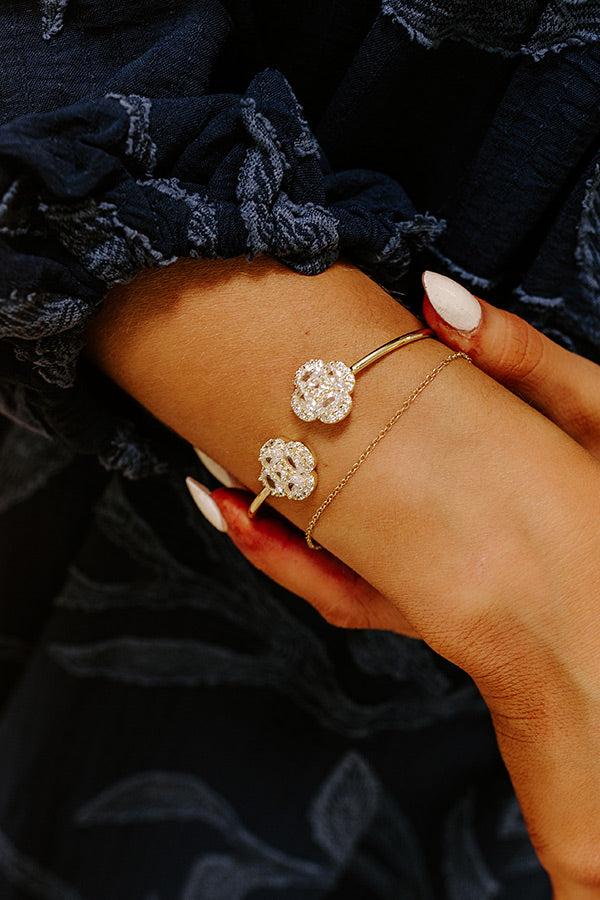 Impressions Chic And Sparkling Cubic Zirconia Cuff Bracelet