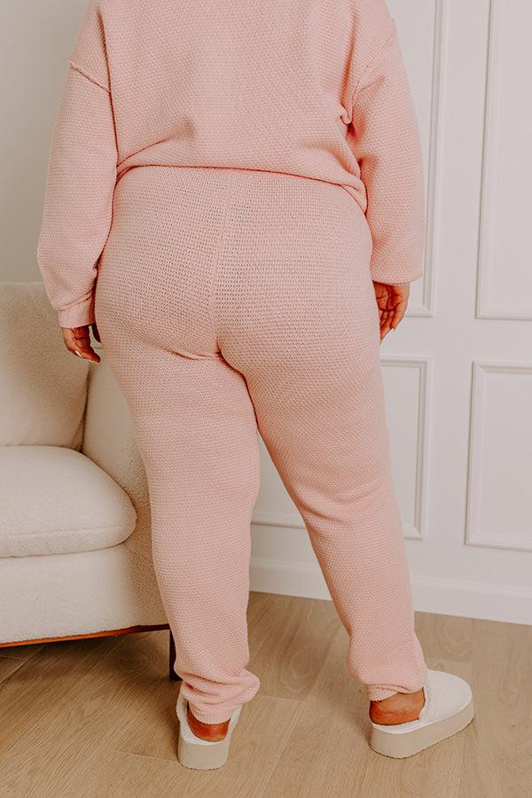 Impressions Chic Comfort High Waist Knit Joggers Curves