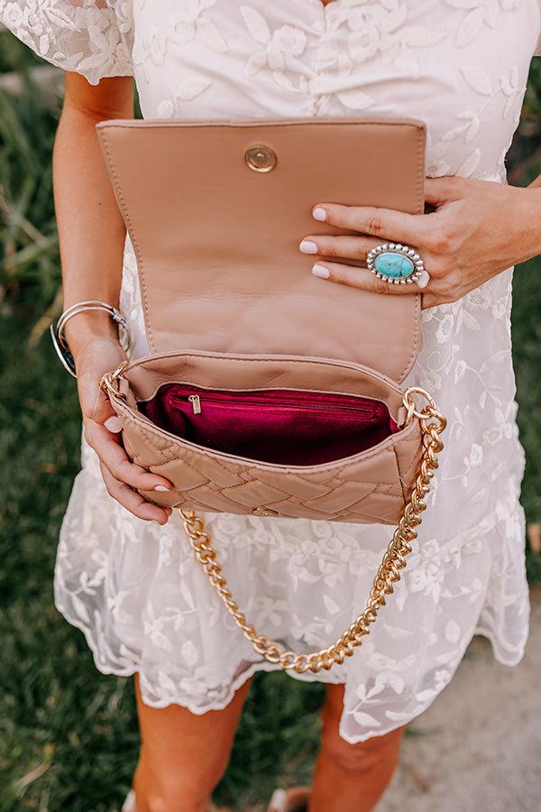 Impressions Chic Enterprise Faux Leather Purse In Warm Taupe
