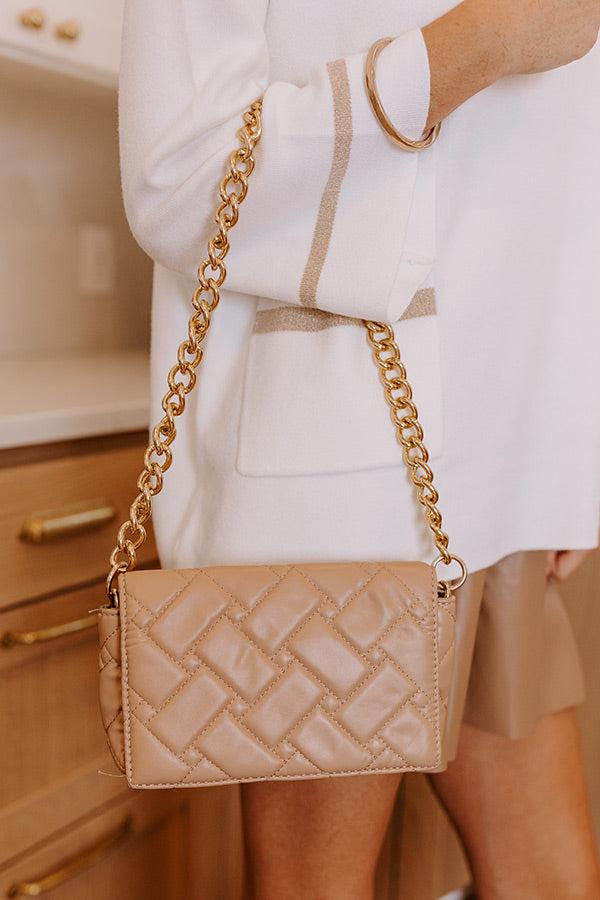 Impressions Chic Enterprise Faux Leather Purse in Warm Taupe