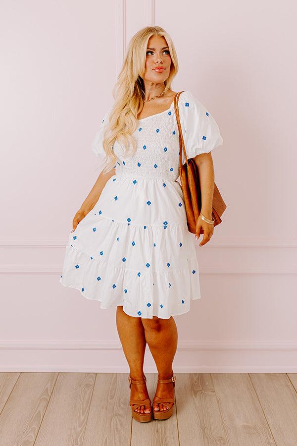 Impressions Chic Statement Embroidered Dress Curves