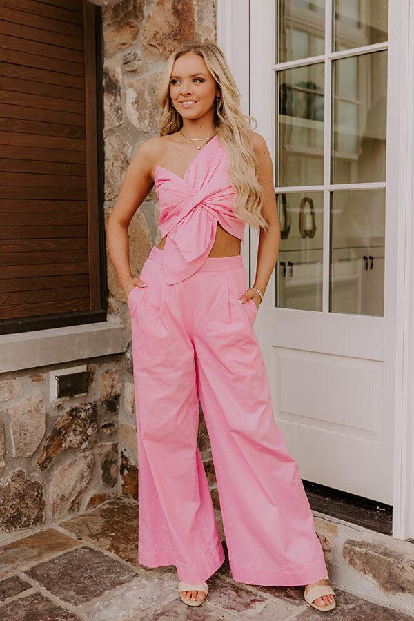 Impressions Chic Statement High Waist Wide Leg Pants