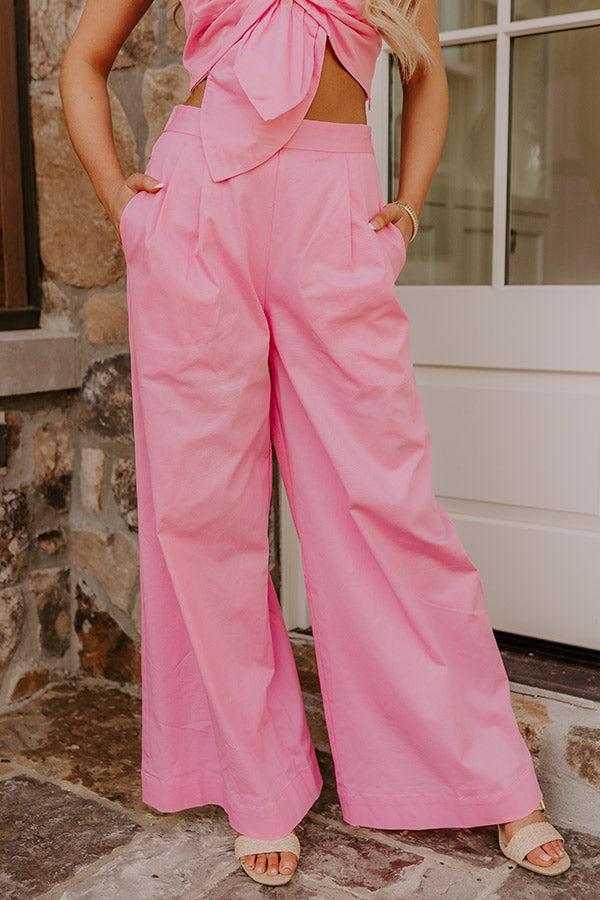 Impressions Chic Statement High Waist Wide Leg Pants