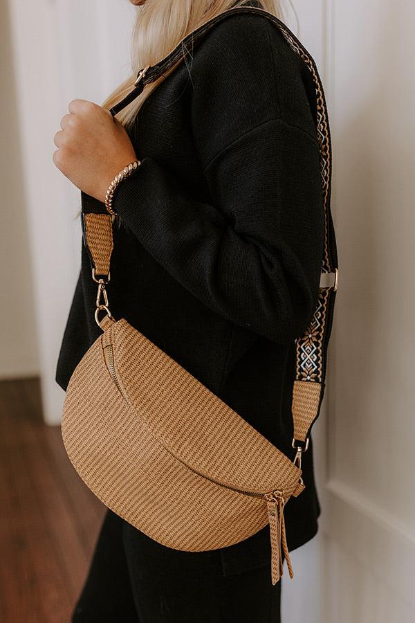 Impressions City Chic Faux Leather Fanny Pack in Tan