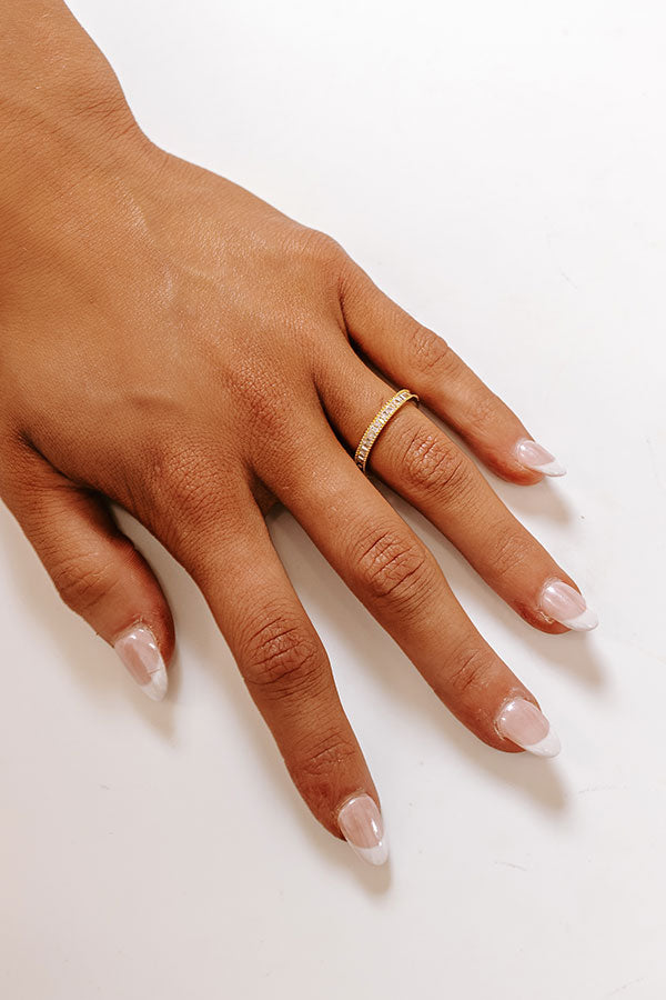 Impressions City Lights And Sights Cubic Zirconia Ring In Gold