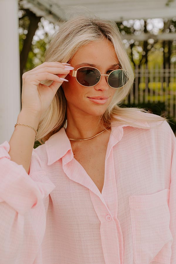 Impressions City Views Sunnies In Gold With Brown Lens