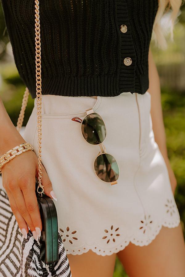 Impressions City Views Sunnies in Gold with Green Lens