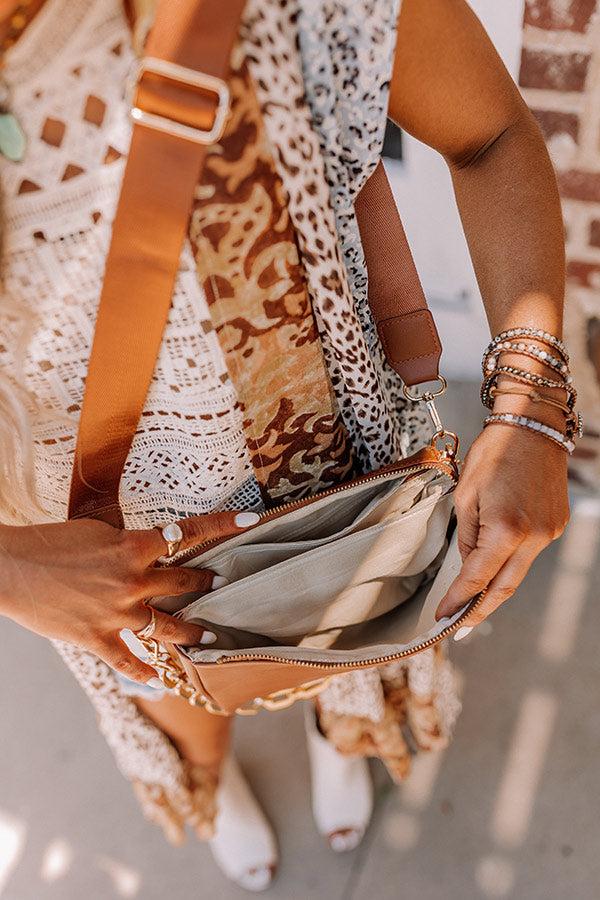 Impressions Closest To Me Faux Leather Crossbody In Camel