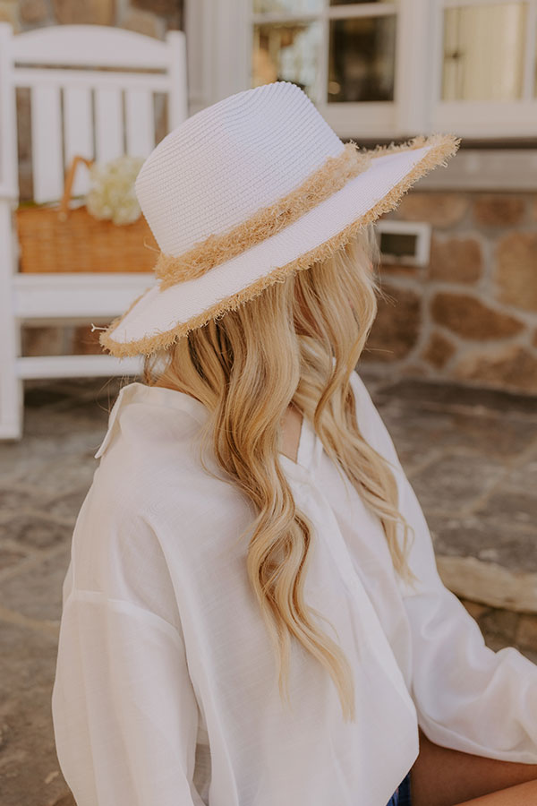 Impressions Coastal Dreams Raffia Woven Hat In White