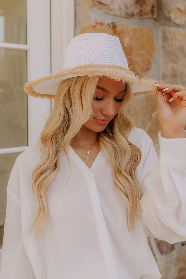 Impressions Coastal Dreams Raffia Woven Hat In White