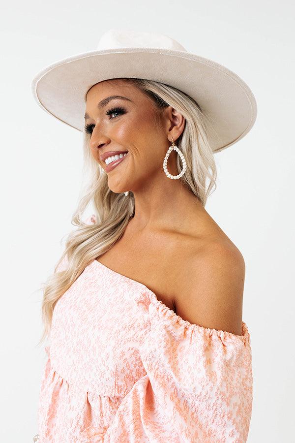 Impressions Coasting Through Amalfi Earrings In Ivory