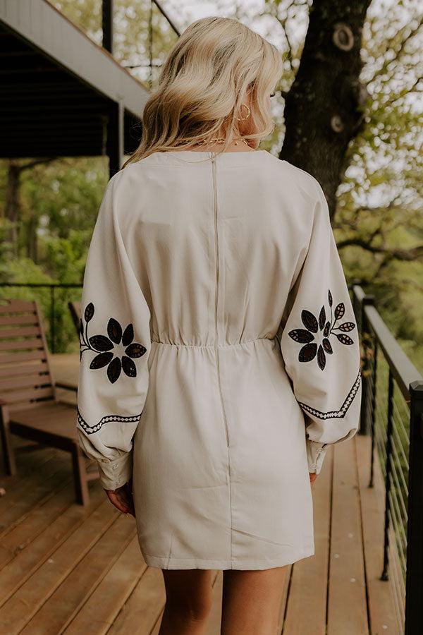 Impressions Cocktails Over Chit Chat Embroidered Romper Dress