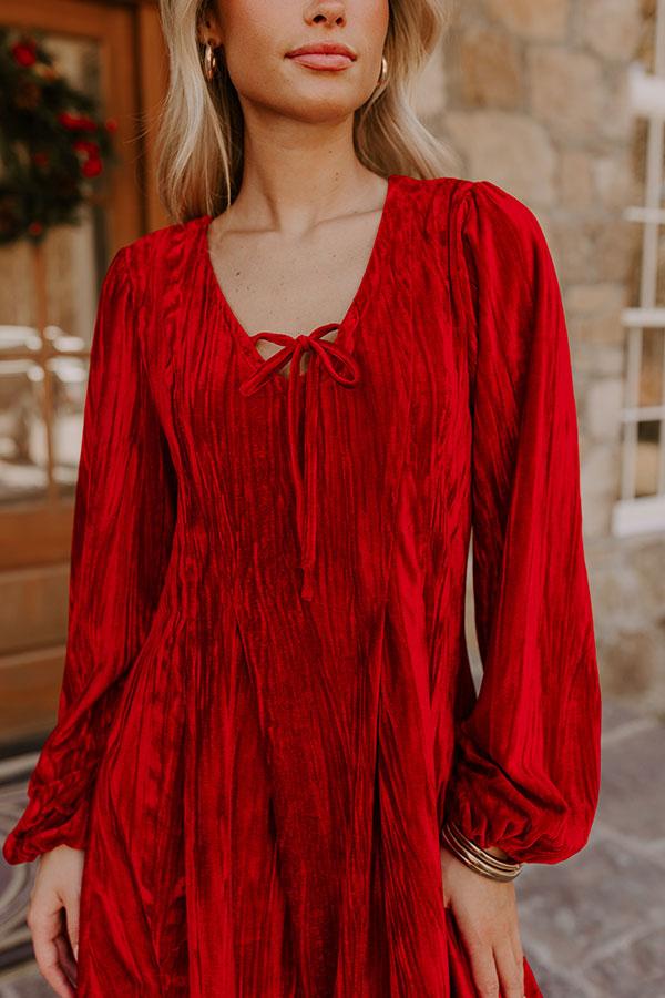 Impressions Cocktails Over Chit Chat Velvet Mini Dress