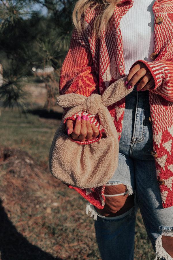 Impressions Confidence Is Everything Sherpa Purse In Iced Latte