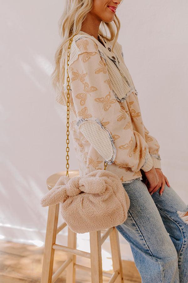 Impressions Confidence Is Everything Sherpa Purse In Iced Latte