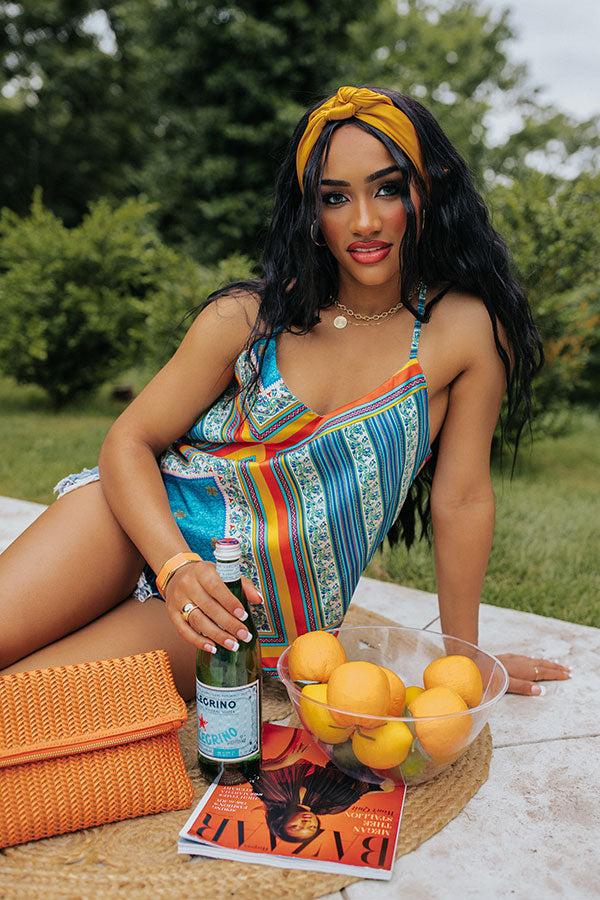 Impressions Cool Commitment Shift Tank In Ocean Blue