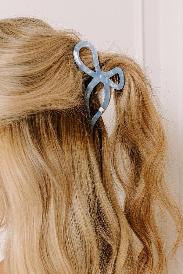 Impressions Coquette Charm Claw Hair Clip In Sky Blue
