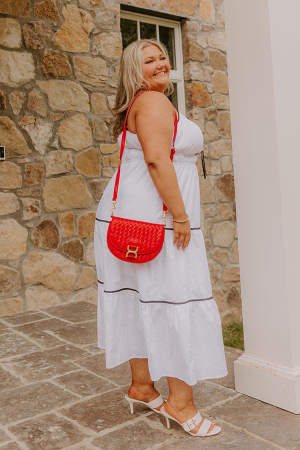 Impressions Coquette Moment Maxi Dress In White Curves