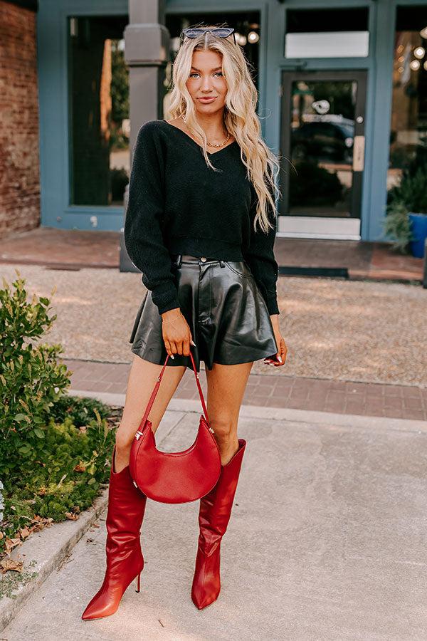 Impressions Cosmos And City Lights Sweater Top In Black