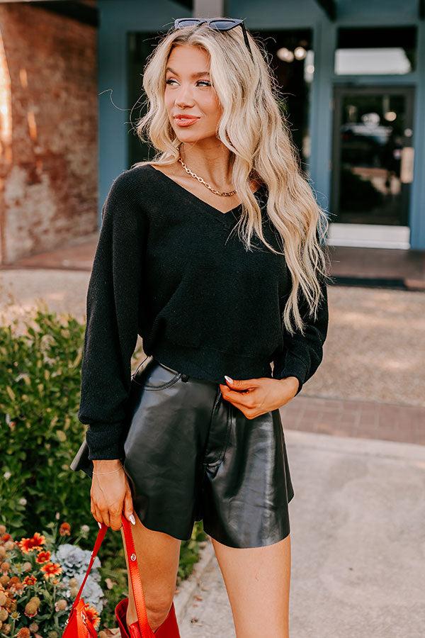 Impressions Cosmos and City Lights Sweater Top in Black