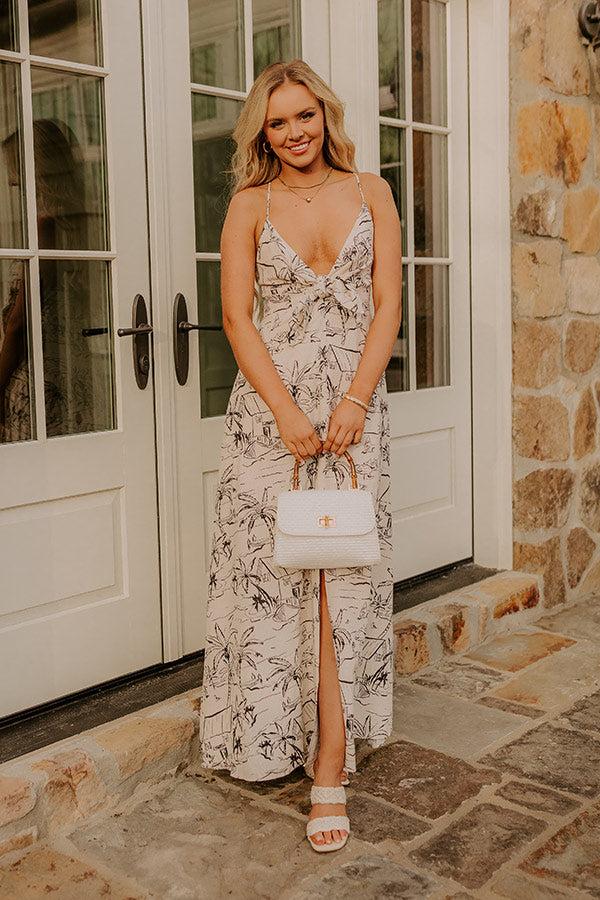 Impressions Costa Rica Cutie Linen-Blend Maxi Dress