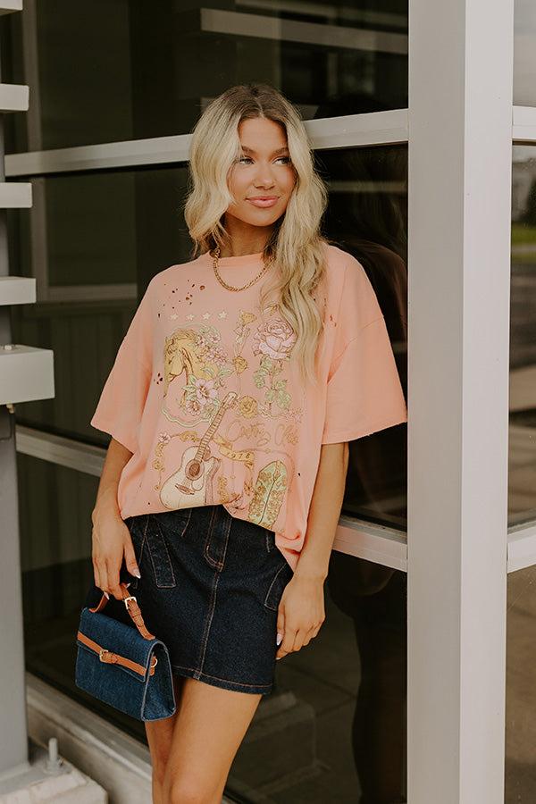 Impressions Country Club 1978 Distressed Oversized Tee