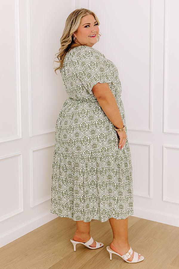 Impressions Countryside Dream Linen-Blend Midi Curves