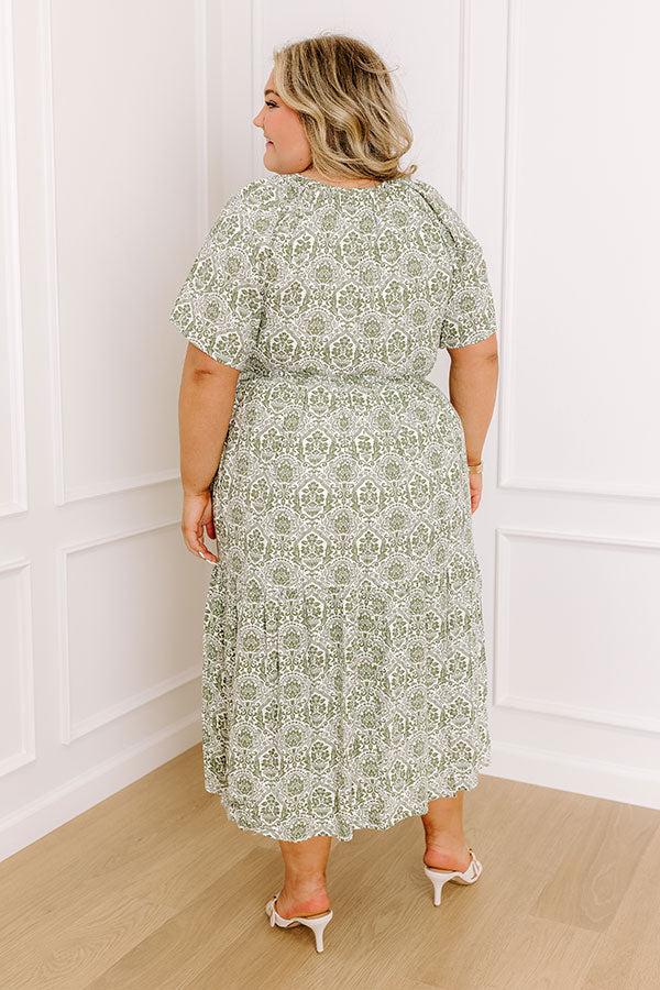Impressions Countryside Dream Linen-Blend Midi Curves