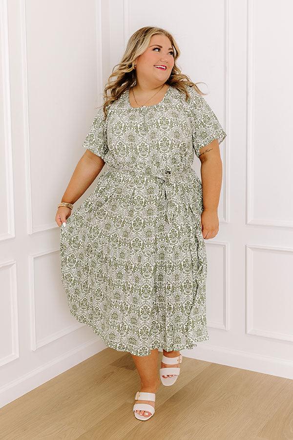 Impressions Countryside Dream Linen-Blend Midi Curves