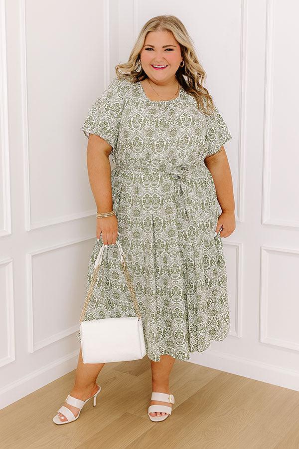 Impressions Countryside Dream Linen-Blend Midi Curves