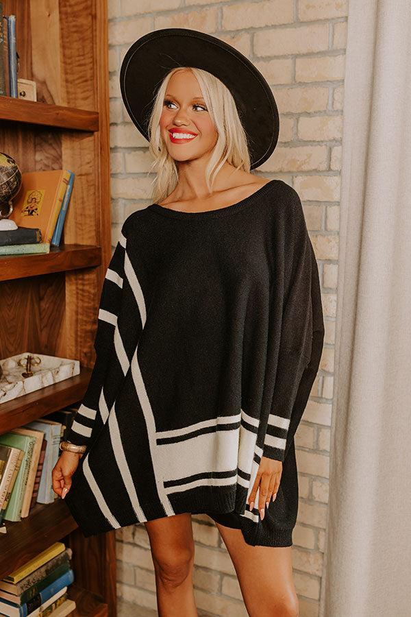 Impressions Cozy Lifestyle Oversized Sweater in Black