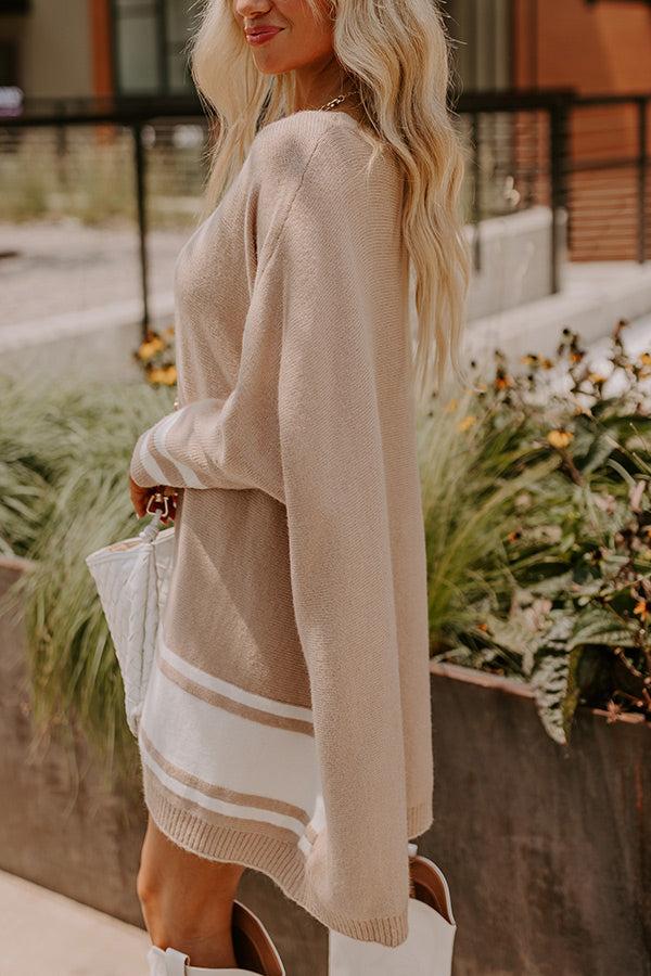 Impressions Cozy Lifestyle Oversized Sweater In Iced Latte