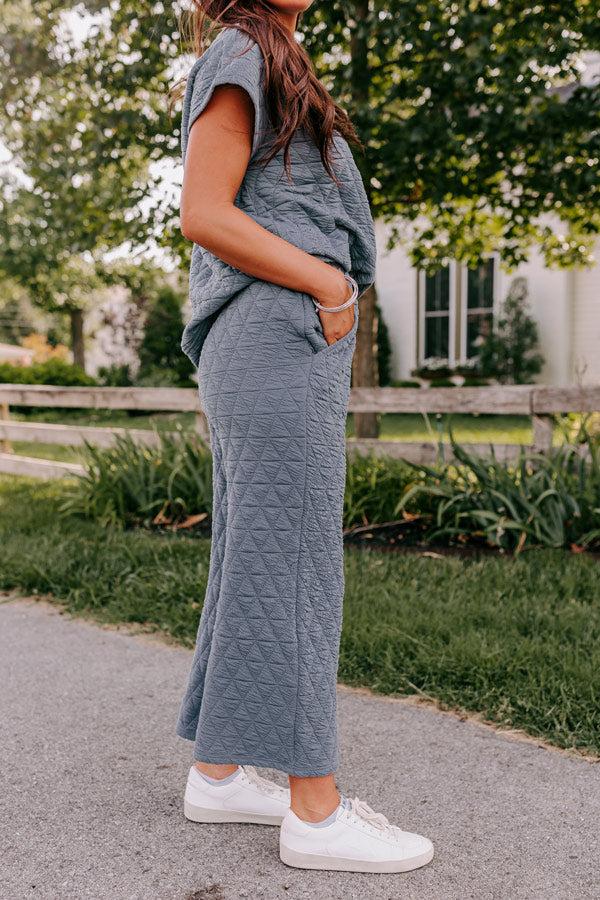 Impressions Creekside Cabin High Waist Pants In Slate