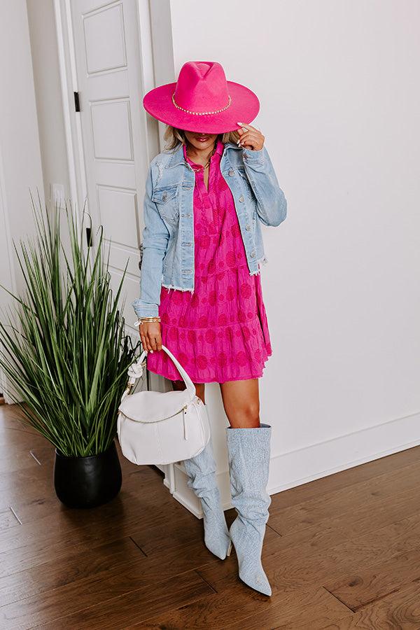 Impressions Dancing In The Sun Babydoll Dress In Pink