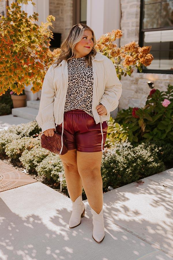 Impressions Dare To Indulge Leopard Shift Top Curves