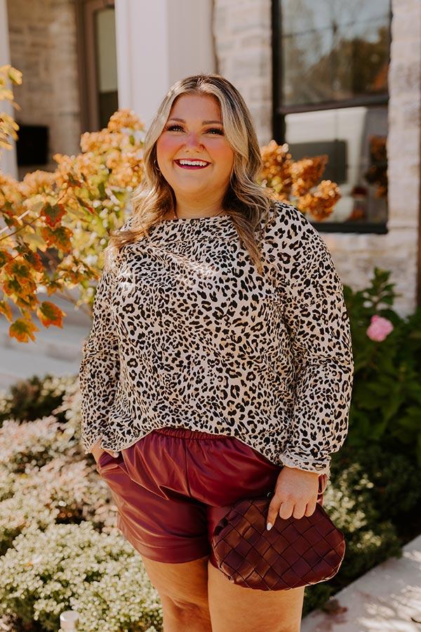 Impressions Dare To Indulge Leopard Shift Top Curves