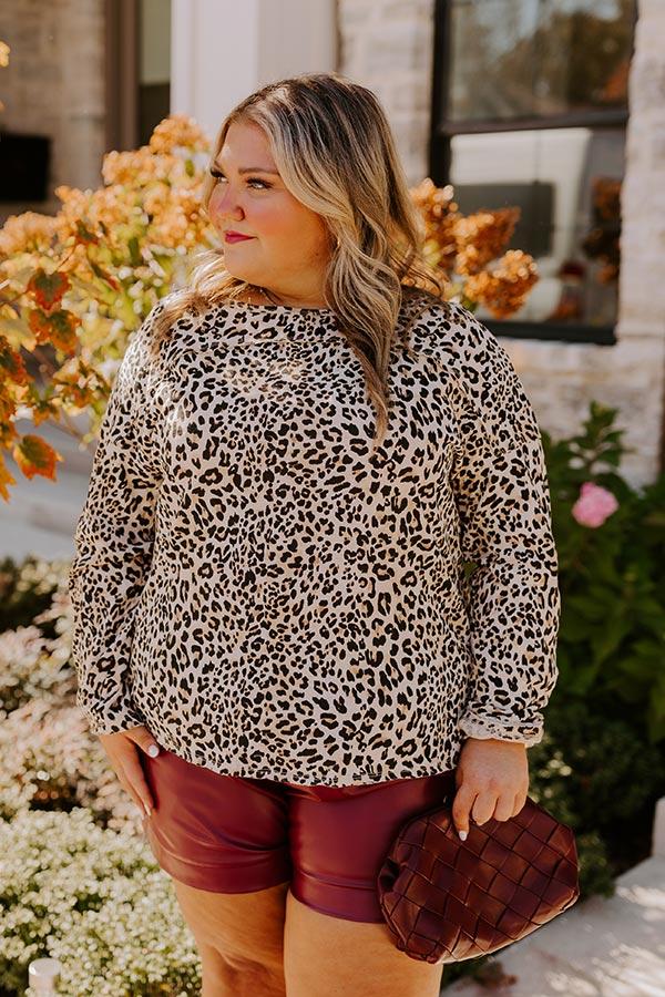 Impressions Dare To Indulge Leopard Shift Top Curves