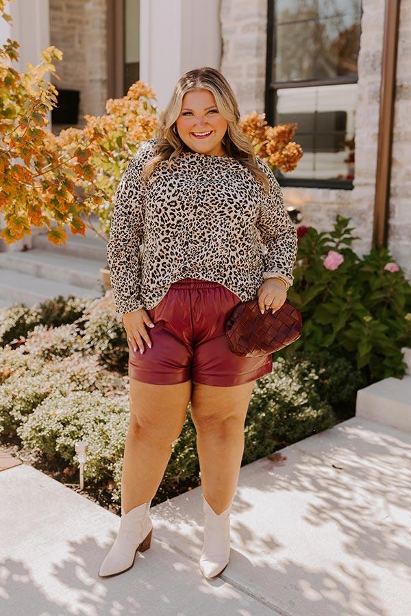 Impressions Dare To Indulge Leopard Shift Top Curves