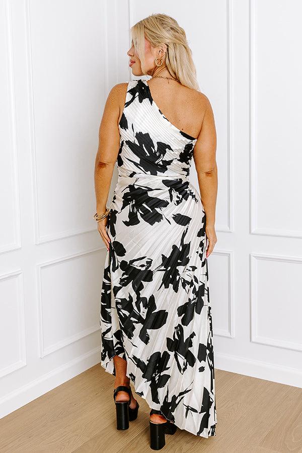 Impressions Date Night In Paris Floral Maxi Dress Curves
