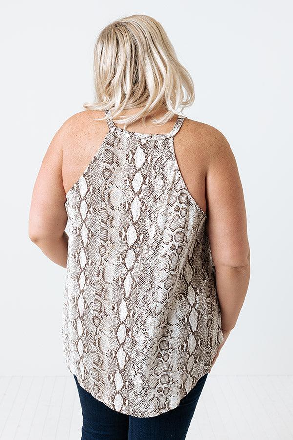 Impressions Deepest Desires Snake Print Tank Curves