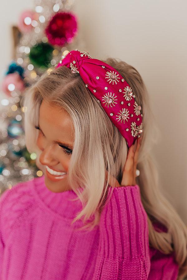 Impressions Dreamy And Dazzling Embellished Headband In Orchid
