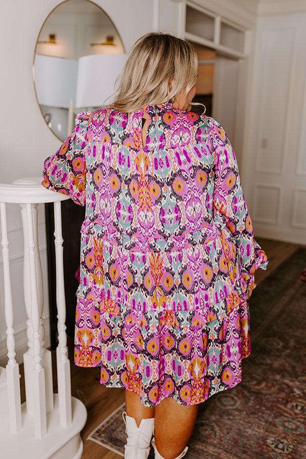 Impressions Dreamy Delights Tiered Mini Dress Curves