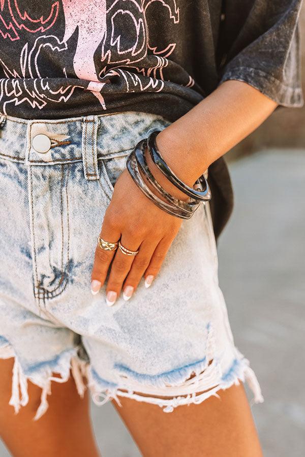 Impressions Everyday Excitement Bangle Bracelet Set In Black