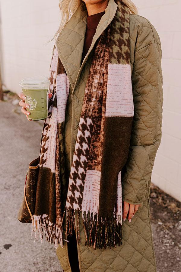 Impressions Falls First Chill Scarf In Martini Olive